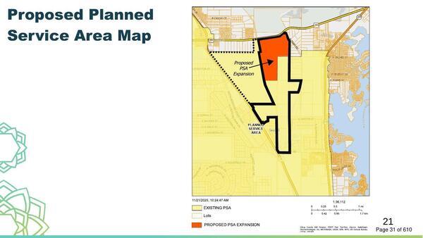 Proposed Planned Service Area Map, 2026-03-05 --Citrus County PDC
