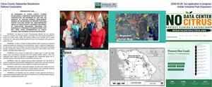 [Citrus County Datacenter Moratorium 2026-05-26, but application in progress, Deltona Corporation, Holder Industrial Park Expansion]