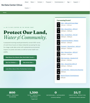 [Protect Our Land, Water & Community --No Data Center Citrus]