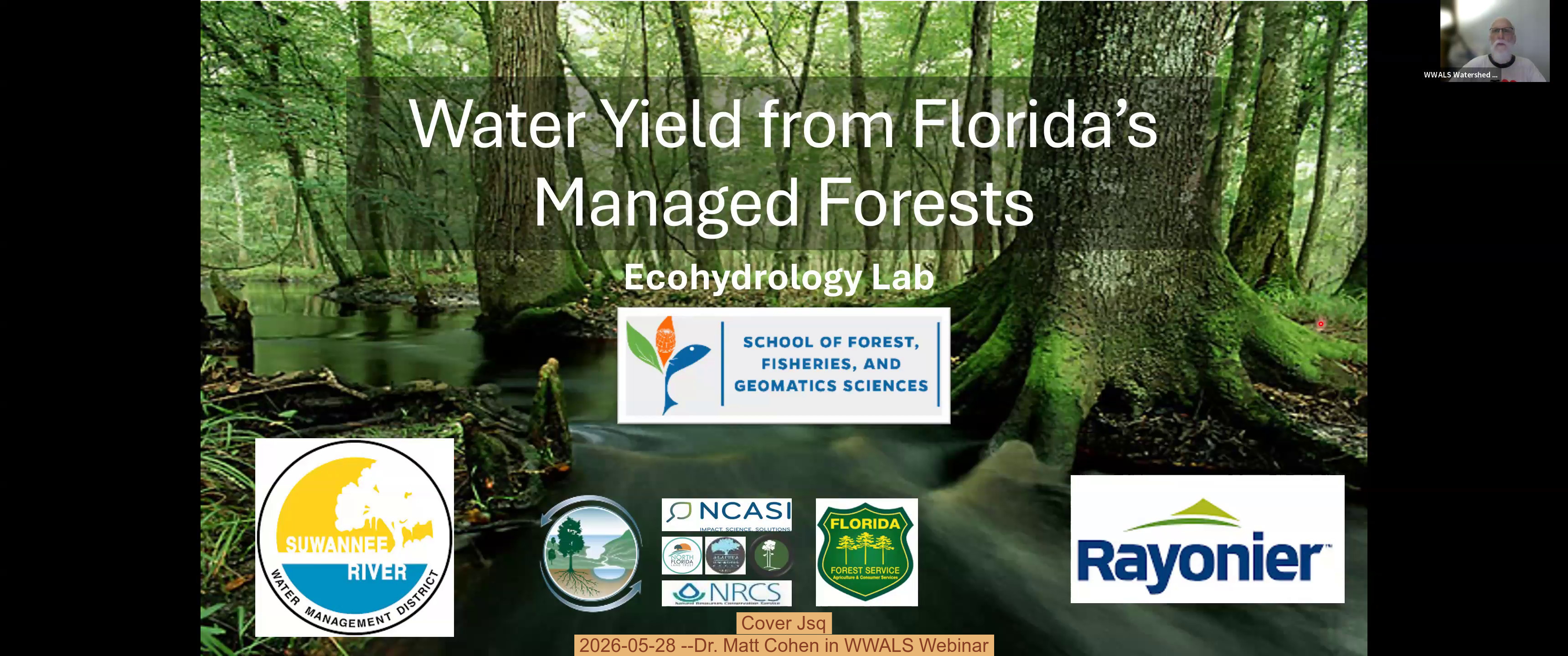 Cover Jsq, 2026-05-28 --Dr. Matt Cohen in WWALS Webinar