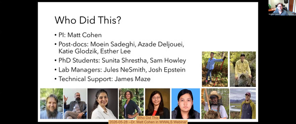 Who Did This, 2026-05-28 --Dr. Matt Cohen in WWALS Webinar