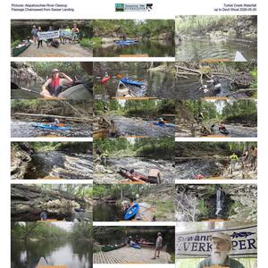 [Pictures: Alapahoochee River Cleanup, Turket Creek Waterfall, Passage Chainsawed from Sasser Landing up to Devil Shoal 2026-05-30]