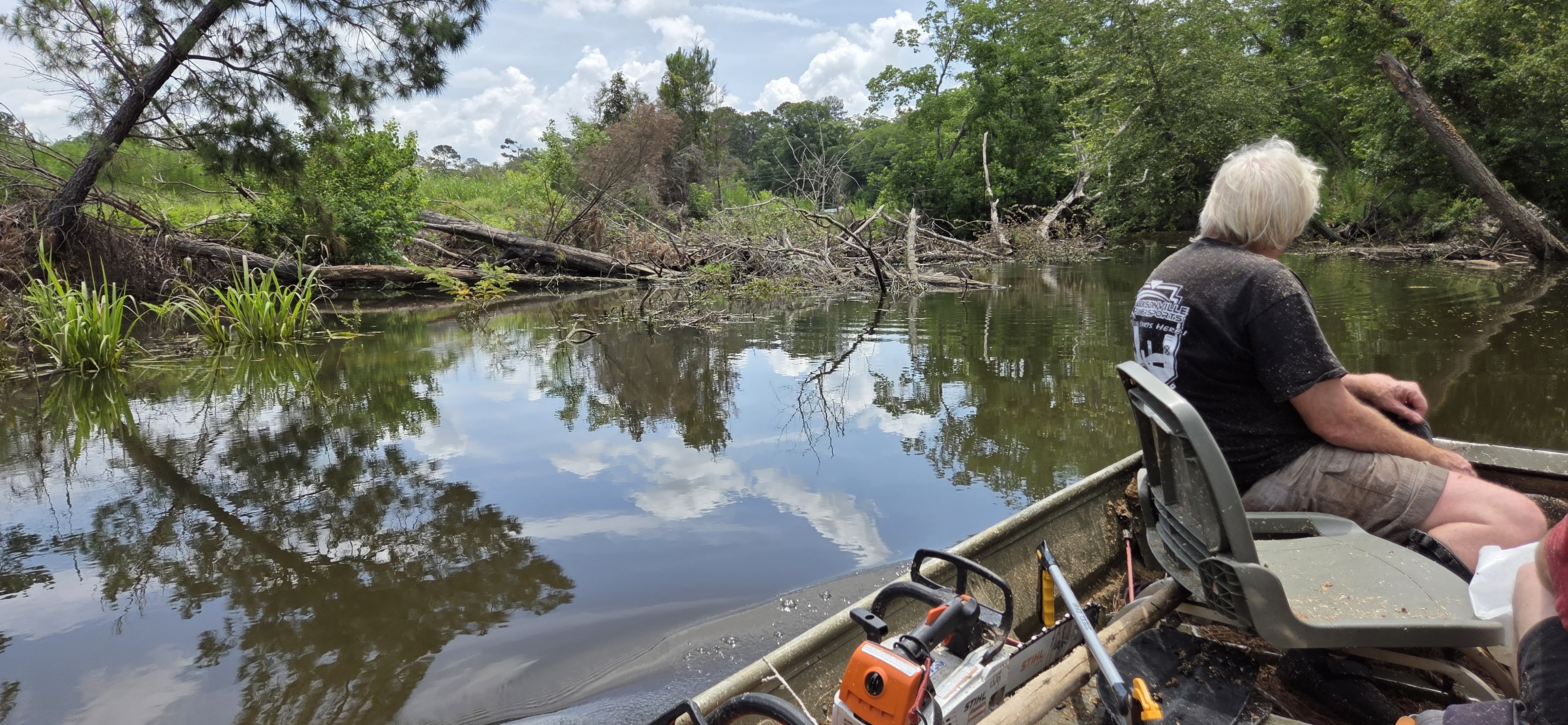 Sugar Creek logjam, 2026:06:07 12:08:43, 30.8637171, -83.3197340