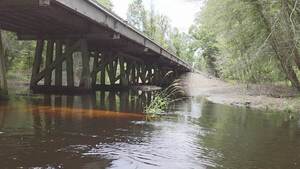 [Movie: Put in just downstream of the trestle last time, 2026:06:07 12:05:16, 30.8629430, -83.3220461 (6.0M)]