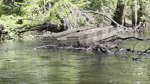 [Abandoned pontoon boat, 2026:06:07 10:53:54, 30.8549284, -83.3304512 (17M)]