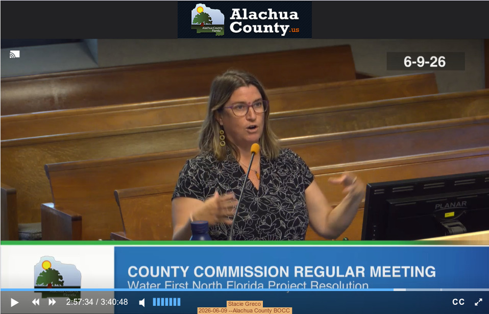 Stacie Greco, 2026-06-09 --Alachua County BOCC