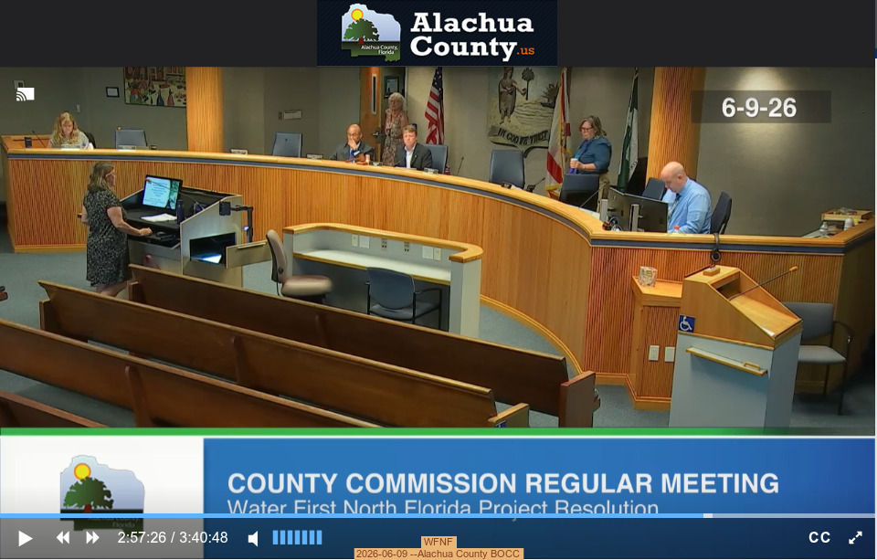 WFNF, 2026-06-09 --Alachua County BOCC