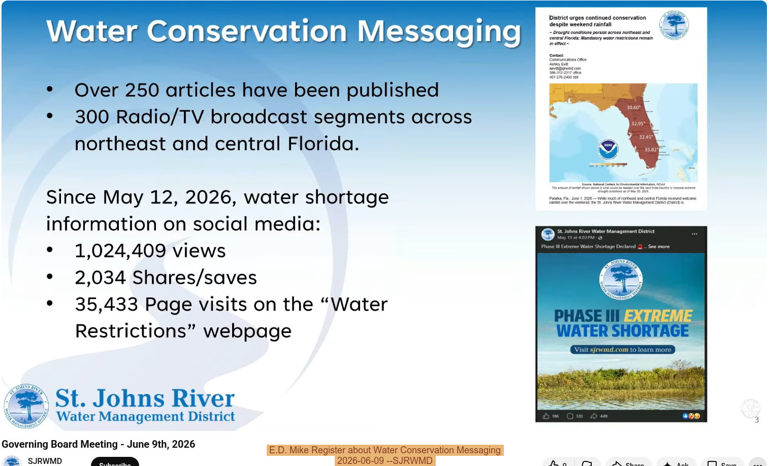 E.D. Mike Register about Water Conservation Messaging, 2026-06-09 --SJRWMD