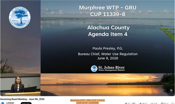 Murphree WTP - GRU CUP 11339-8, 2026-06-09 --SJRWMD