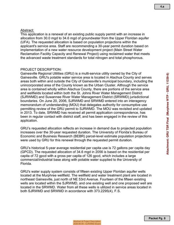 Abstract & Project Description, 2026-06-09 --SJRWMD Board