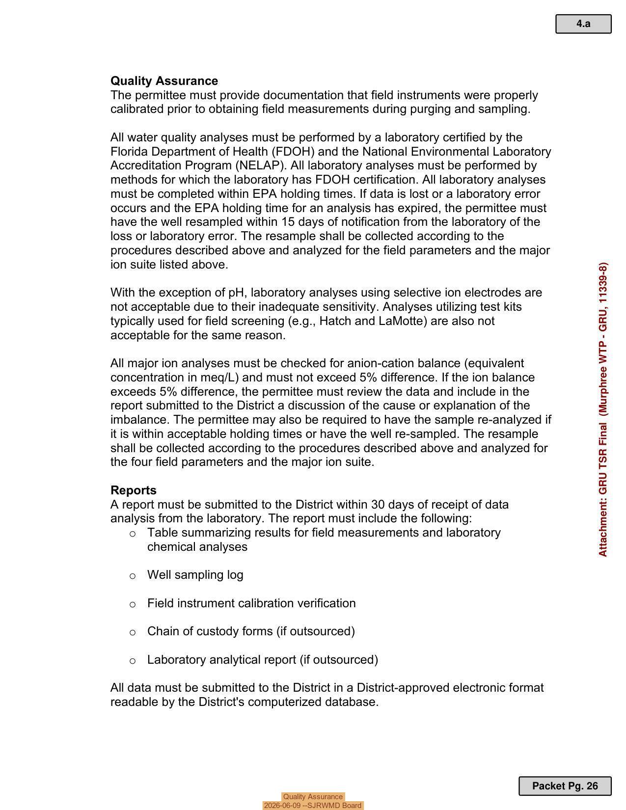 Quality Assurance, 2026-06-09 --SJRWMD Board