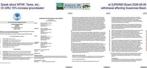 [Speak about WFNF, Taxes, etc., at SJRWMD Board 2026-06-09, Or GRU 15% increase groundwater withdrawal affecting Suwannee Basin]