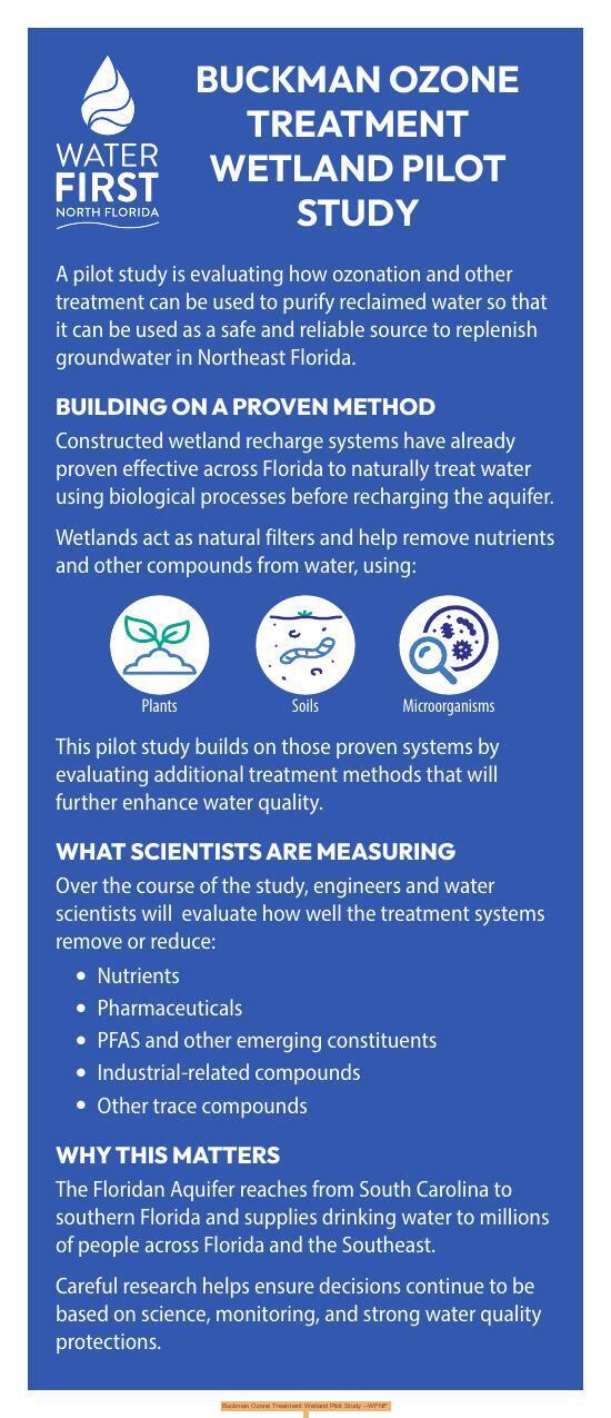 Buckman Ozone Treatment Wetland Pilot Study --WFNF