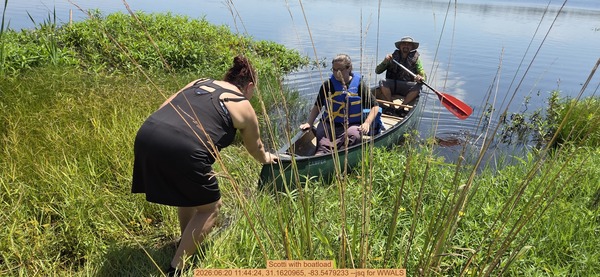 Scotti with boatload, 2026:06:20 11:44:24, 31.1620965, -83.5479233 --jsq for WWALS