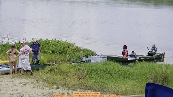 Movie: Boating into the lake, 2026:06:20 14:43:17, 31.1621069, -83.5480678 (8.2M) --jsq for WWALS