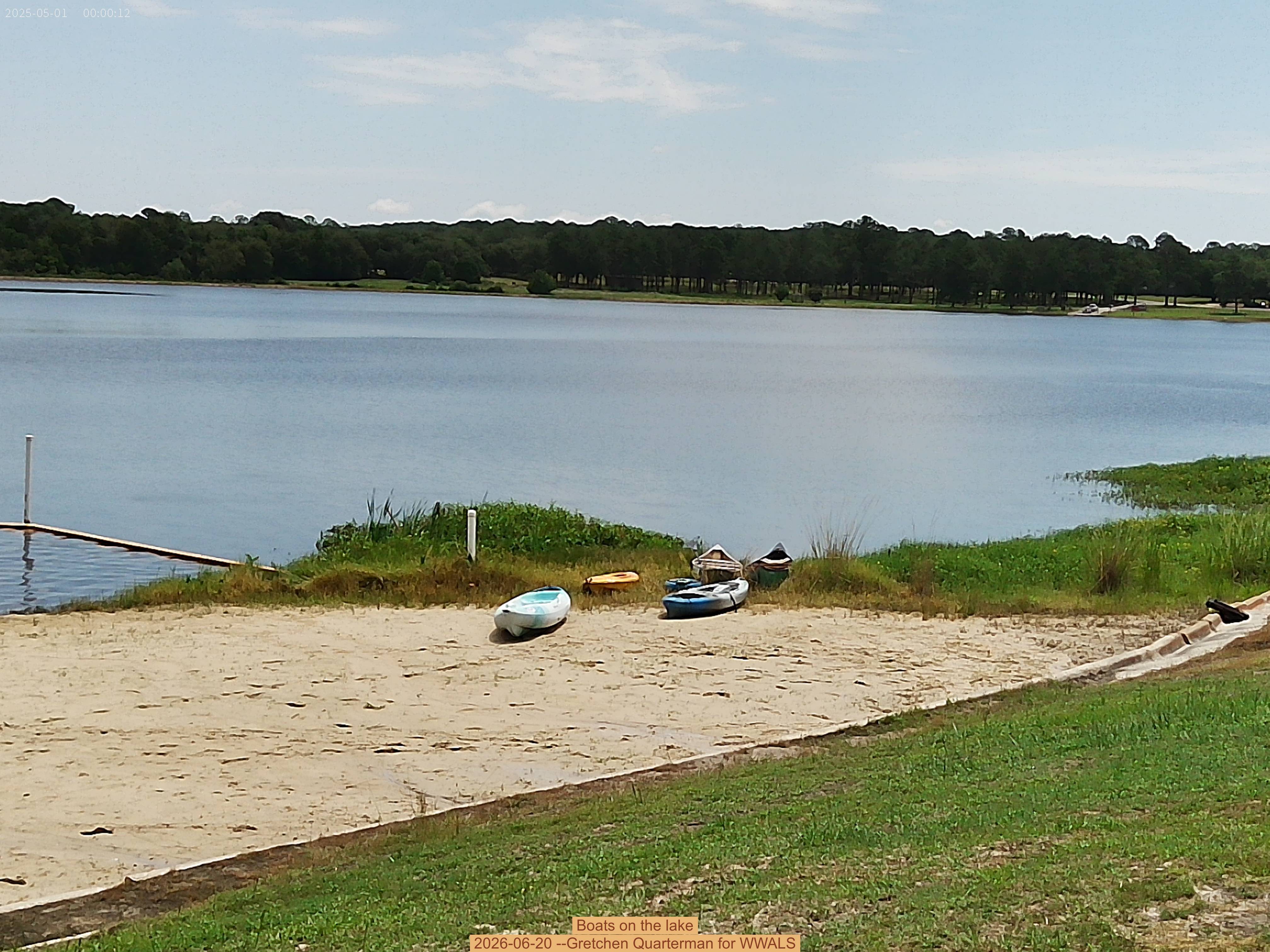 Boats on the lake, 2026-06-20 --Gretchen Quarterman for WWALS