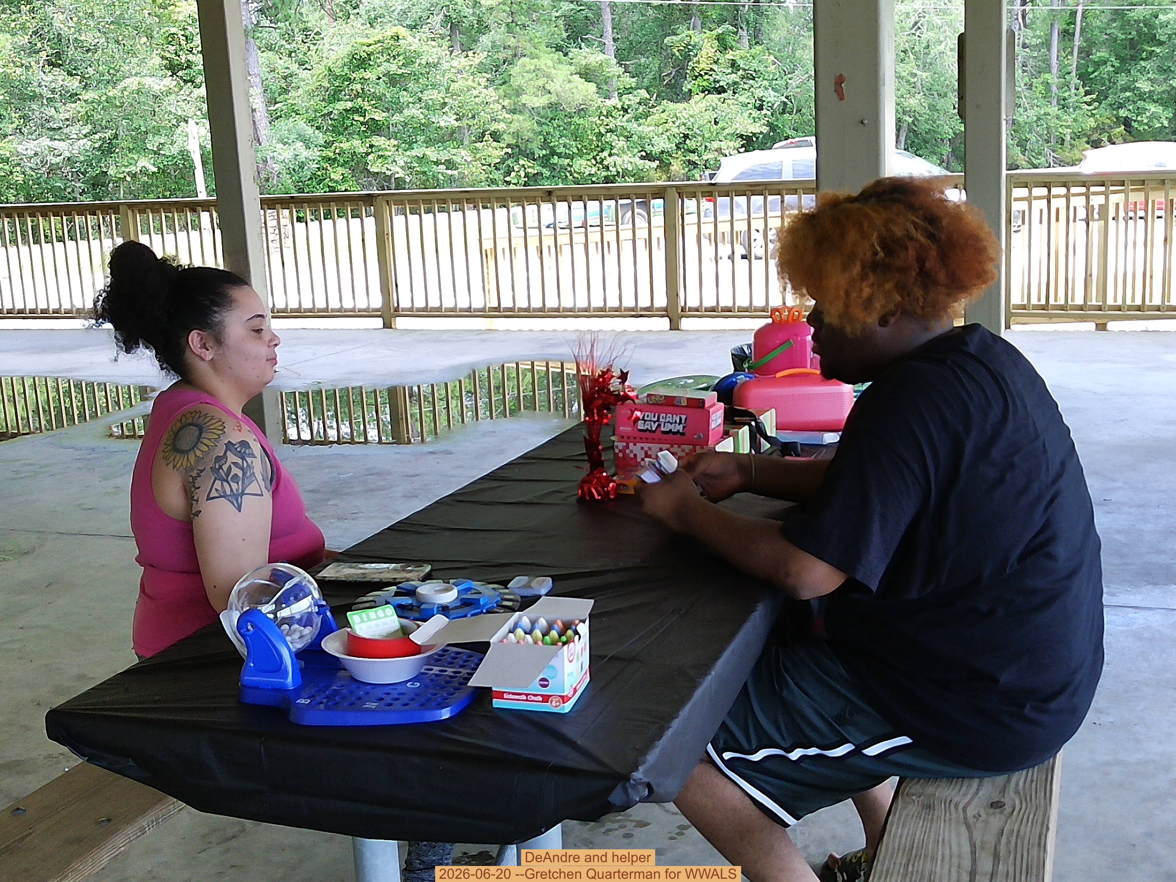 DeAndre and helper, 2026-06-20 --Gretchen Quarterman for WWALS