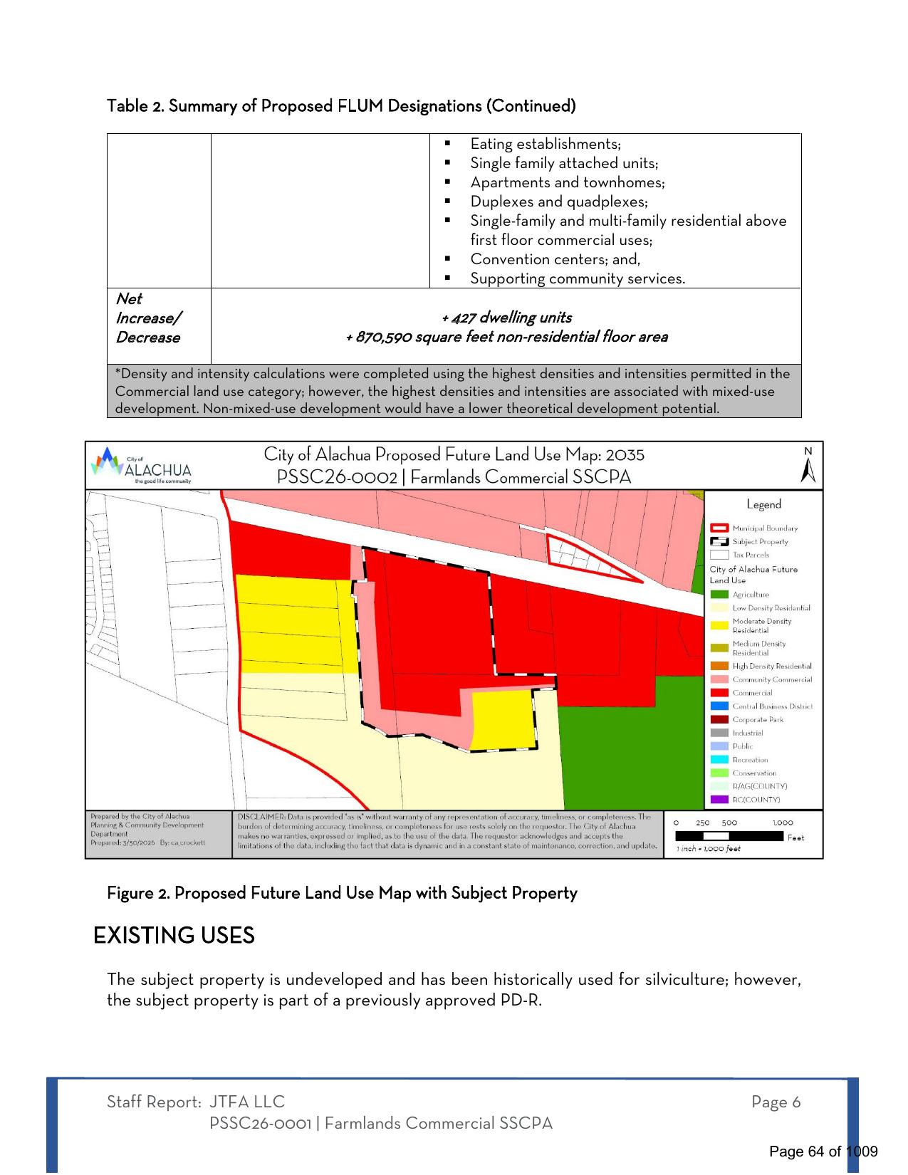 Proposed Future Land Use Map, 2026-06-08 --City of Alachua