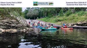 [Gibson County Park to SRSP, Suwannee River 2026-06-27, Alapaha River Rise, Suwannee River State Park]