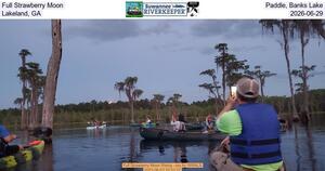 [Full Strawberry Moon Paddle, Banks Lake, Lakeland, GA, 2026-06-29]
