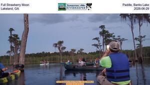 [Full Strawberry Moon Paddle, Banks Lake, Lakeland, GA, 2026-06-29]
