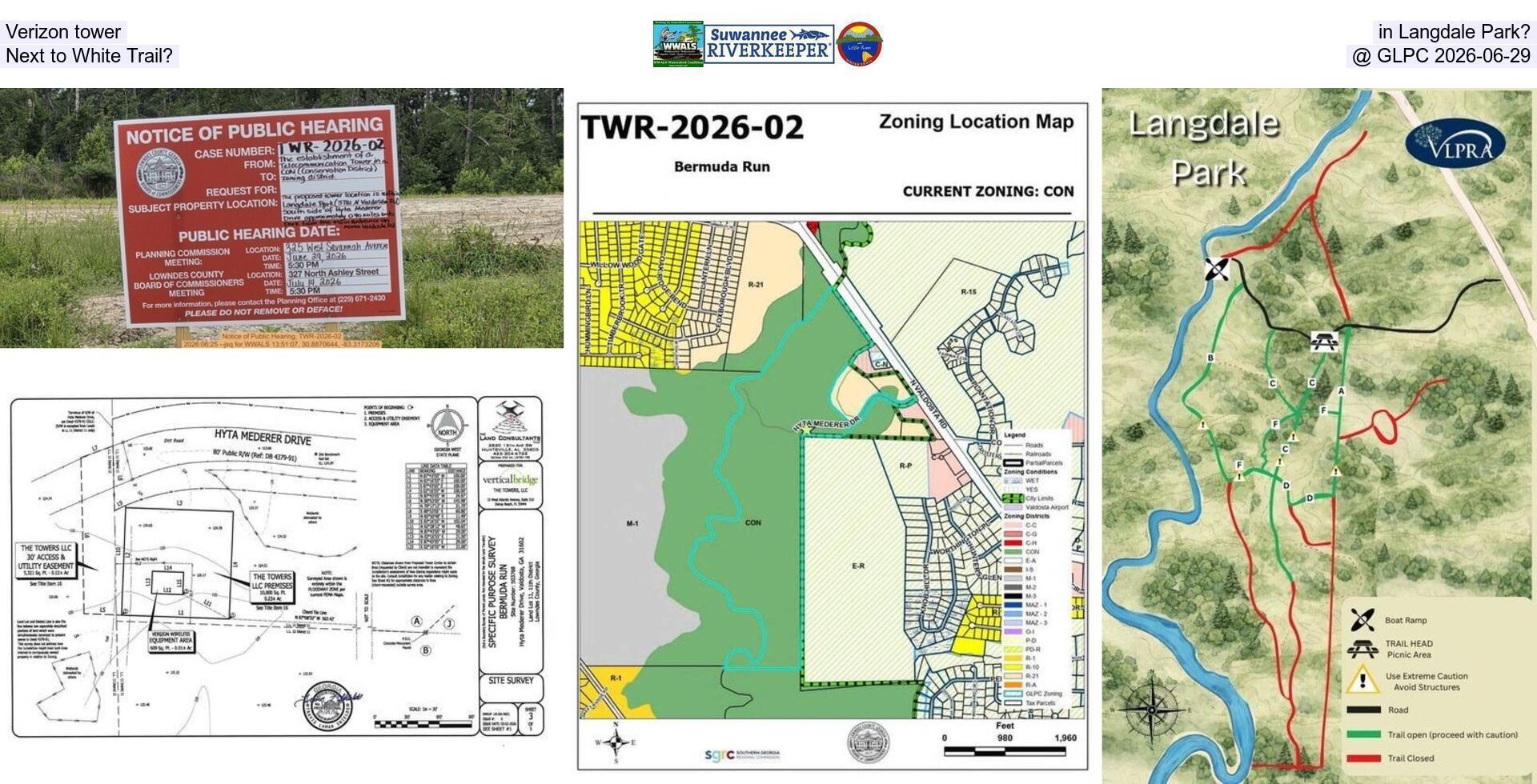 Verizon tower in Langdale Park? Next to White Trail? @ GLPC 2026-06-29