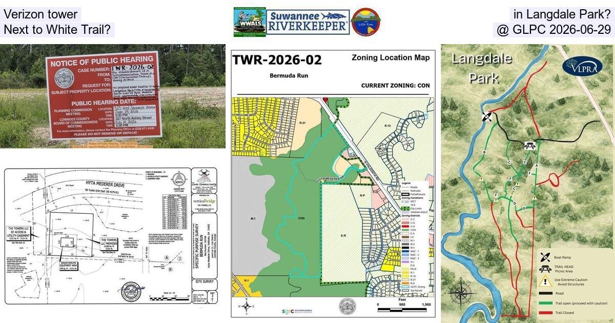 Verizon tower in Langdale Park? Next to White Trail? @ GLPC 2026-06-29