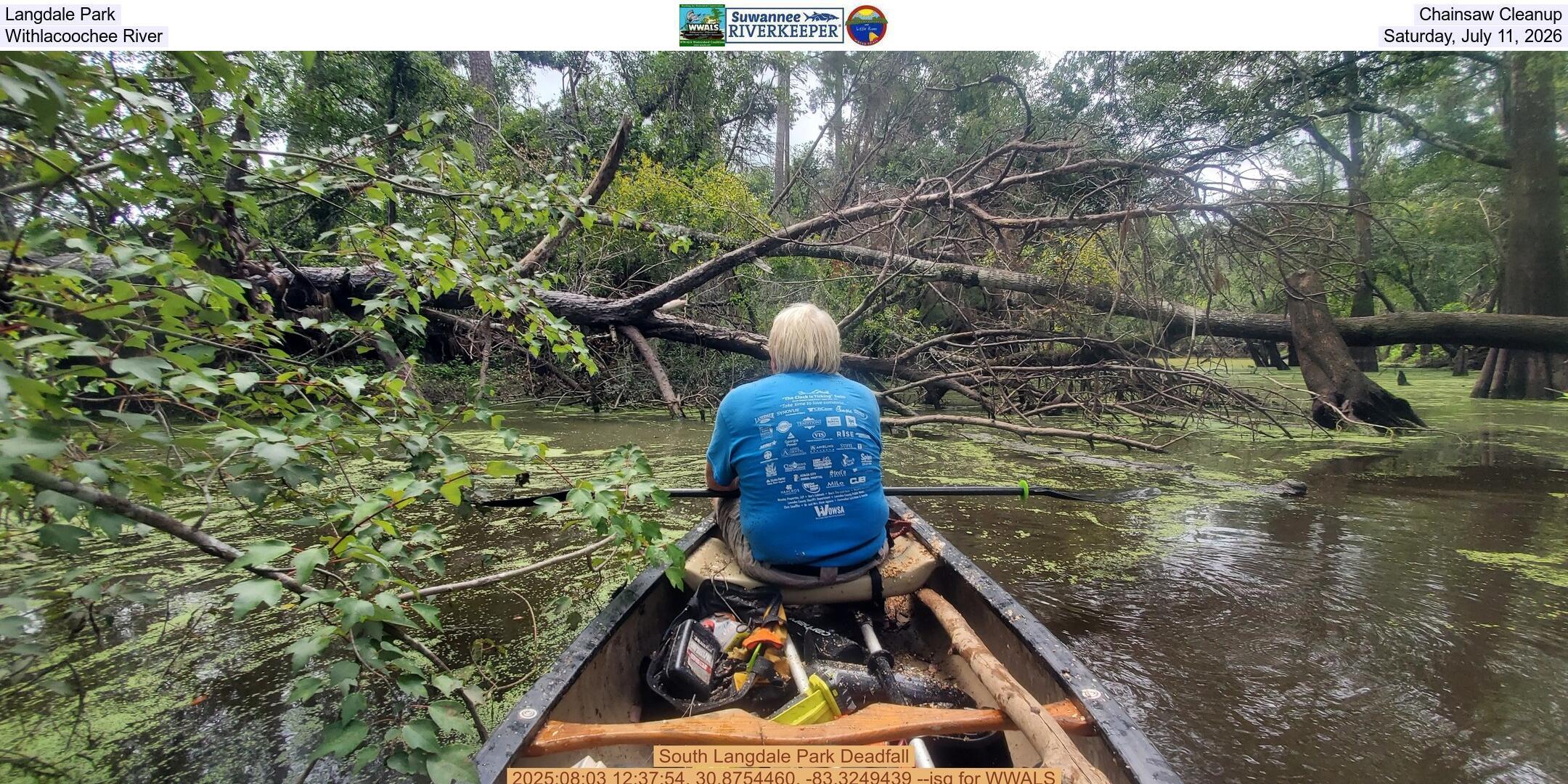 Langdale Park Chainsaw Cleanup, Withlacoochee River, Saturday, July 11, 2026