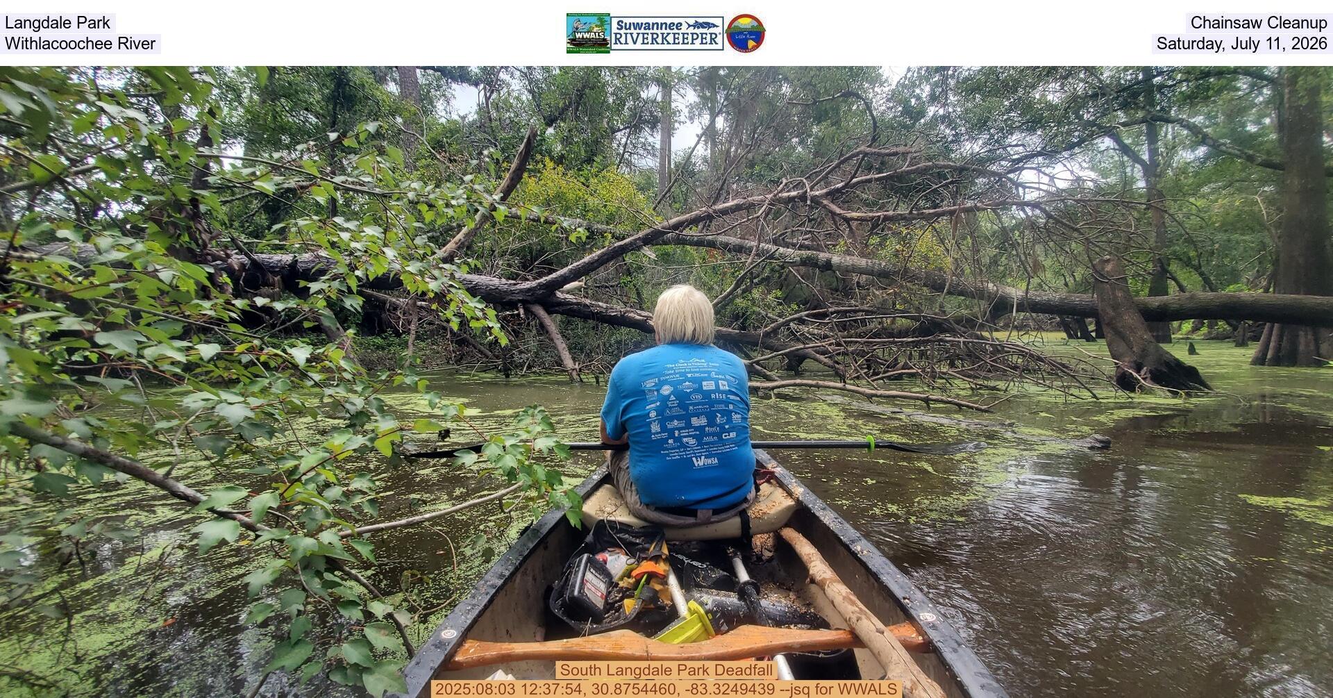 [Langdale Park Chainsaw Cleanup, Withlacoochee River, Saturday, July 11, 2026]