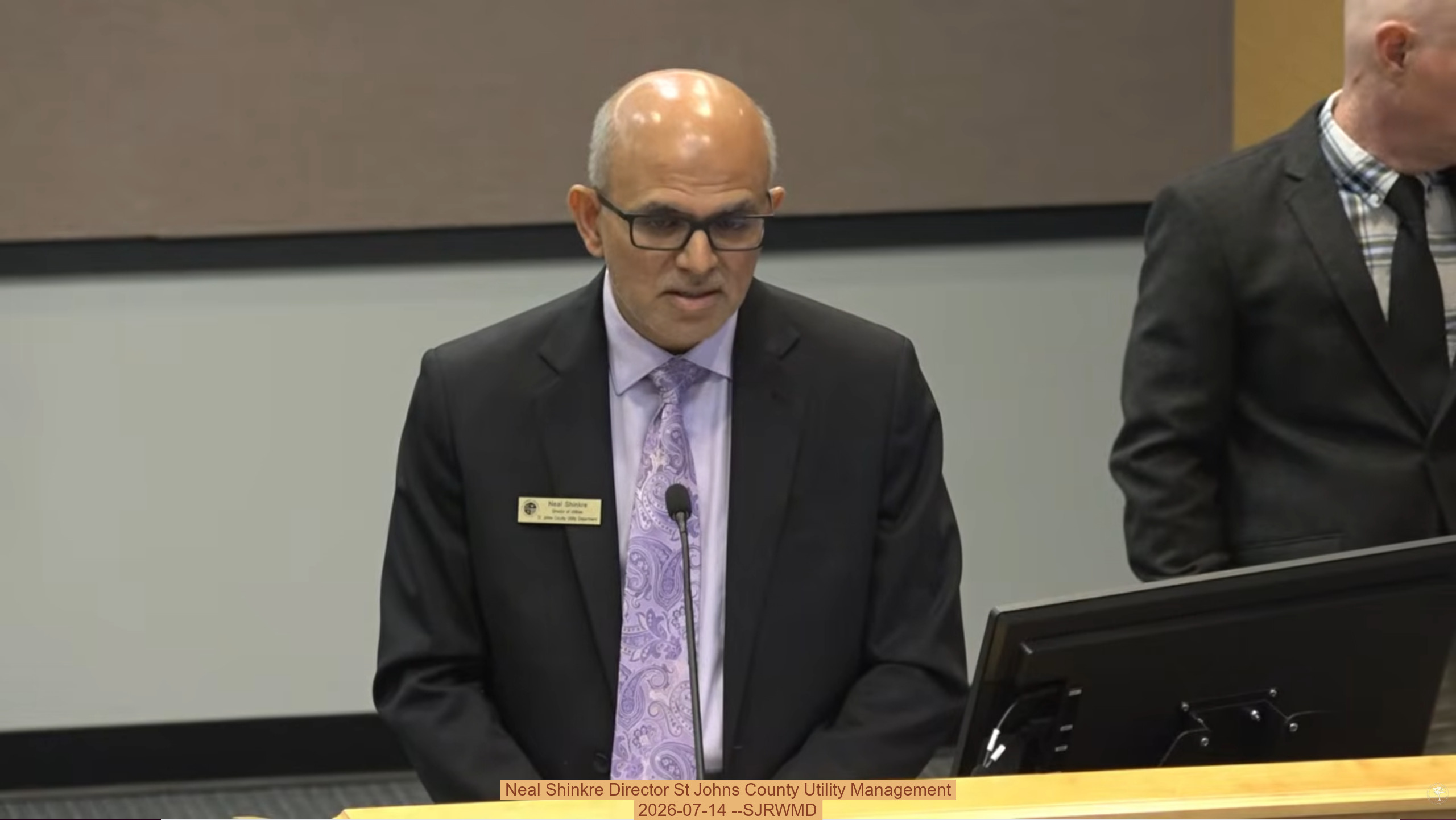 Neal Shinkre Director St Johns County Utility Management 2026-07-14 --SJRWMD