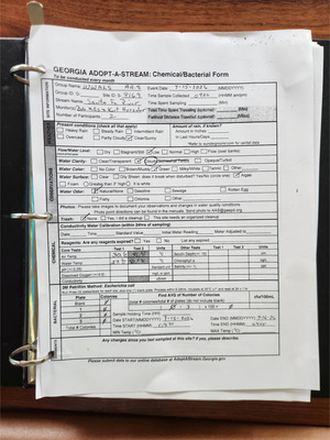 [Data, Mills Dock, Santa Fe River @ NW 282nd Dr 2026-07-15 --Bob Mills and Kurt Hurzeler for WWALS]