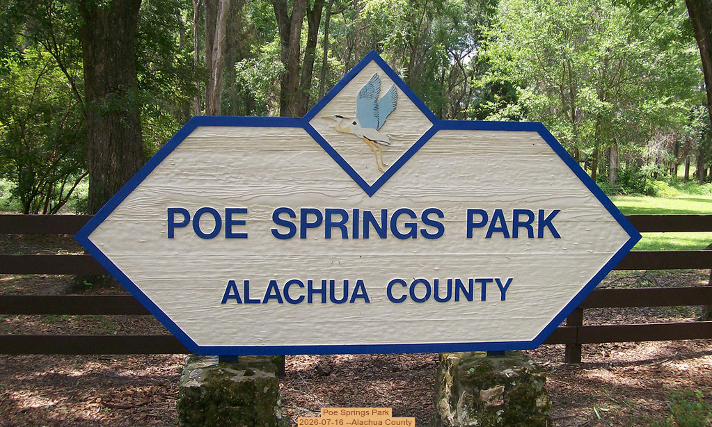 Poe Springs Park, 2026-07-16 --Alachua County