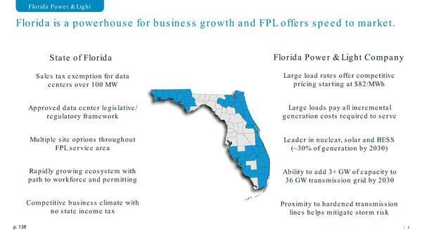 State of Florida Sales tax exemption for data centers over 100 MW