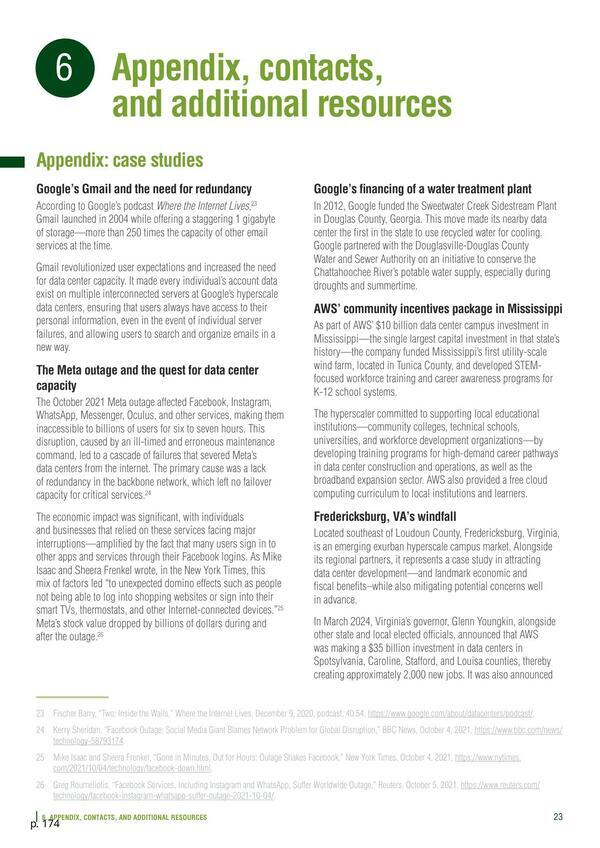 [6. Appendix, contacts, and additional resources]