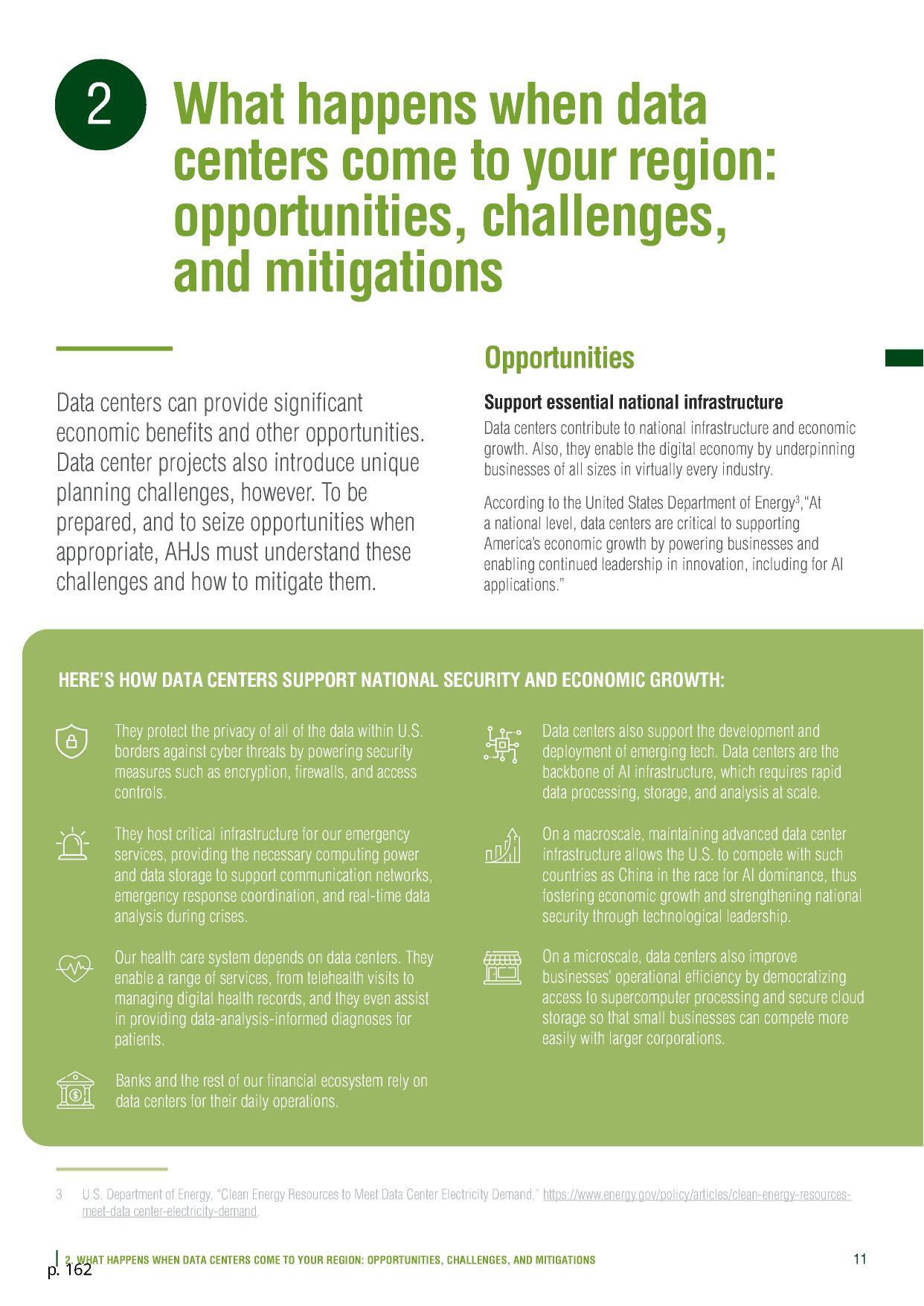 2. What happens when data centers come to your region: opportunities, challenges, and mitigations, 2024-01-01 --ULI Americas Data Center Product Council