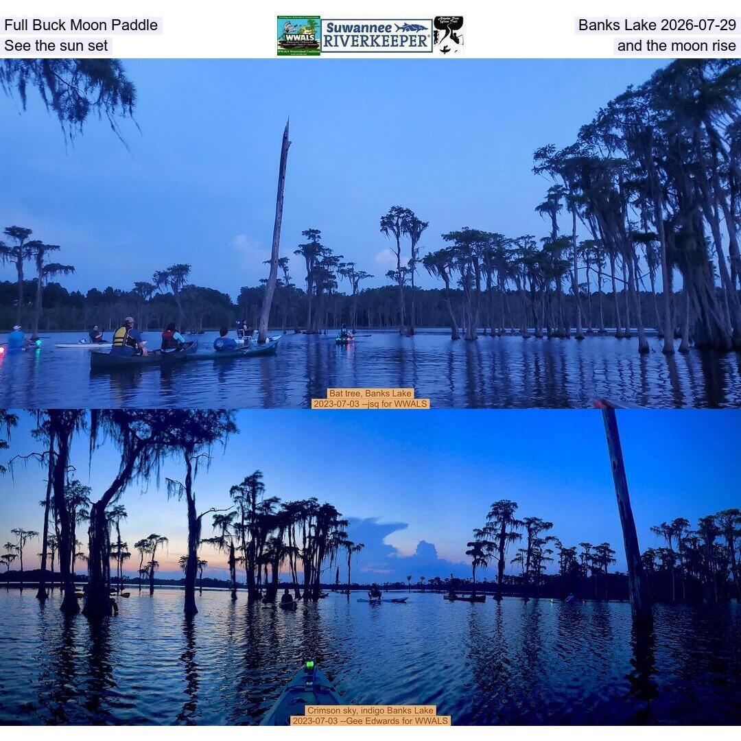 Full Buck Moon Paddle, Banks Lake 2026-07-29, See the sun set and the moon rise