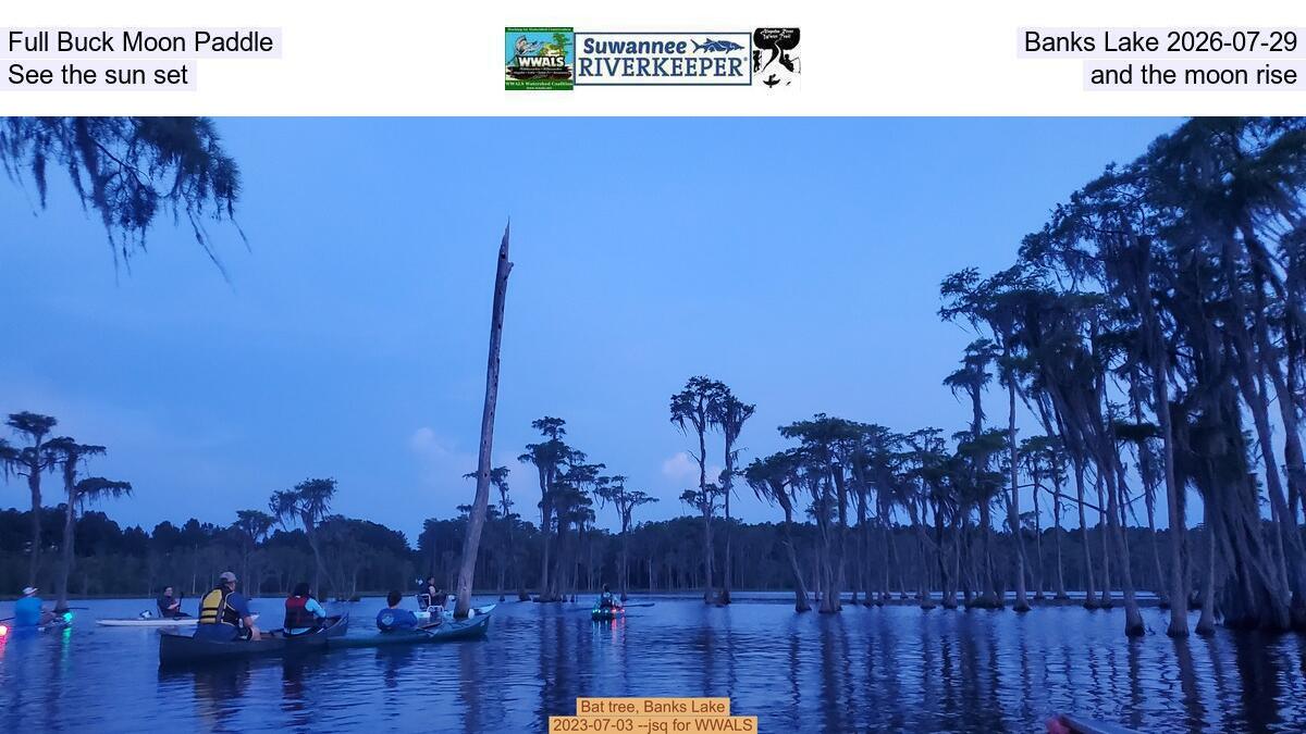 Full Buck Moon Paddle, Banks Lake 2026-07-29, See the sun set and the moon rise