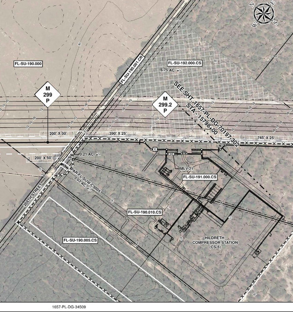 [Hildreth Compressor Station, MP 299.2, 2019-02-01 --Sabal Trail Transmission]