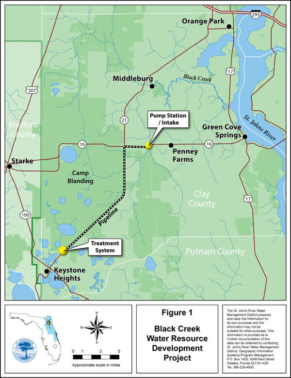 Black Creek WRD Project Map: Standard Layout 790x1024, 2021-03-26 --SJRWMD