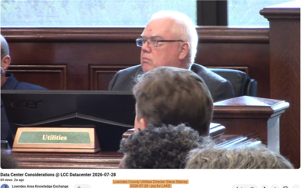 Lowndes County Utilities Director Steve Stalvey, 2026-07-28 --jsq for LAKE
