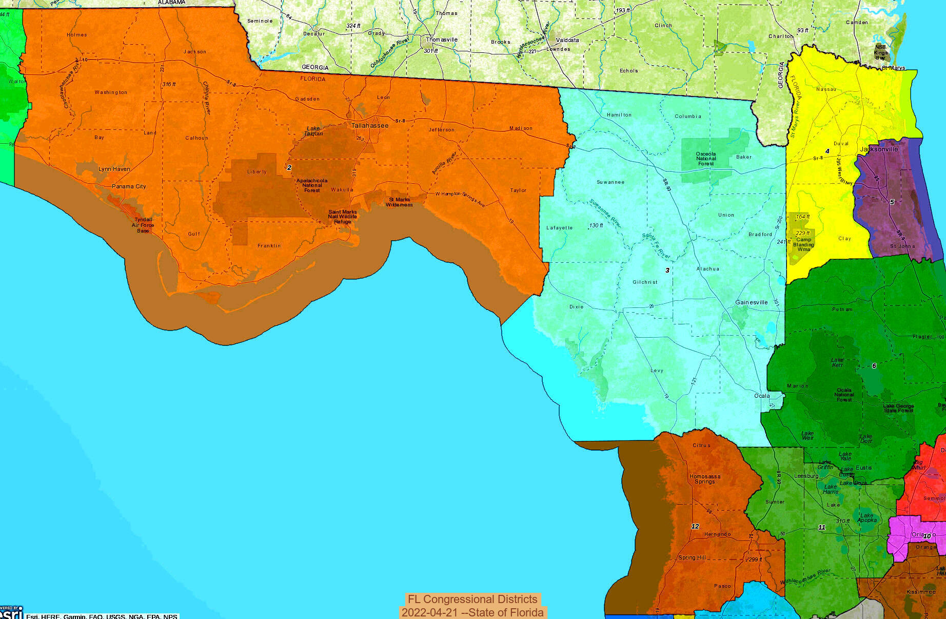 FL Congressional Districts, 2022-04-21 --State of Florida