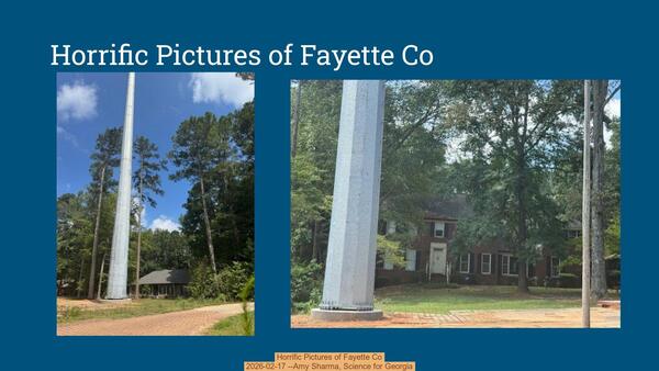Horrific Pictures of Fayette Co, 2026-02-17 --Amy Sharma, Science for Georgia