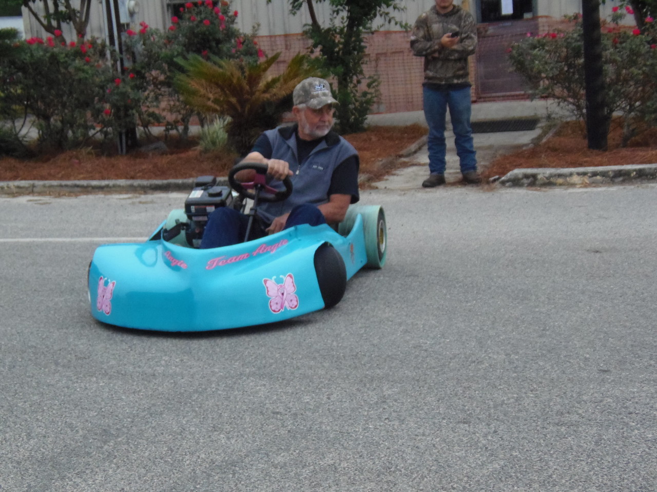 Tiny aqua car