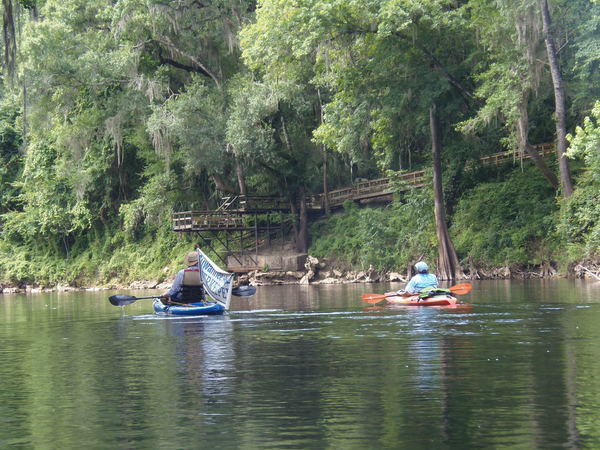 Suwannee Riverkeeper at fancy dock, 10:54:08