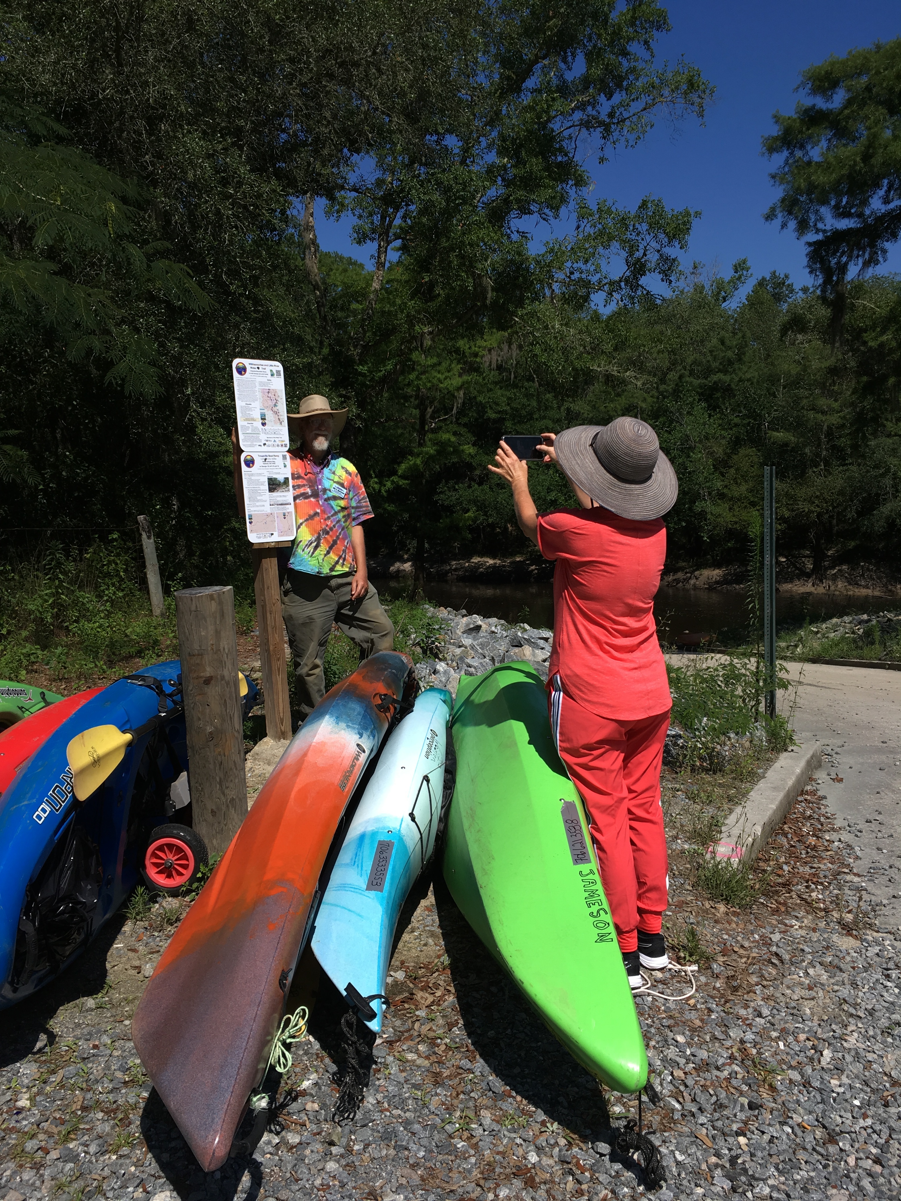 Shirley Kokidko photographing John S. Quarterman