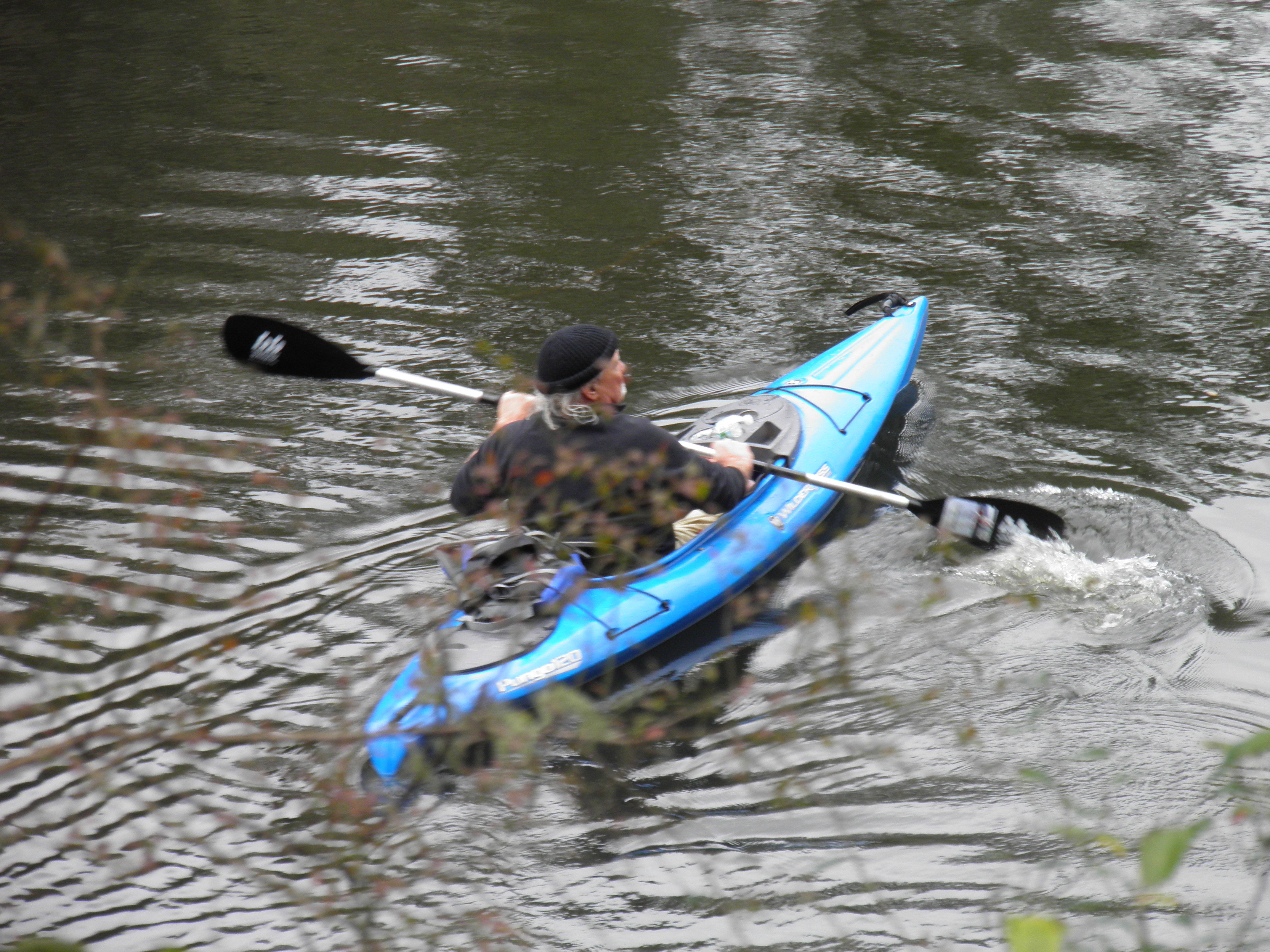 Paddling in