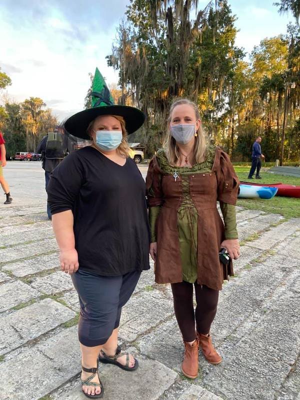 Witch and Green Girl