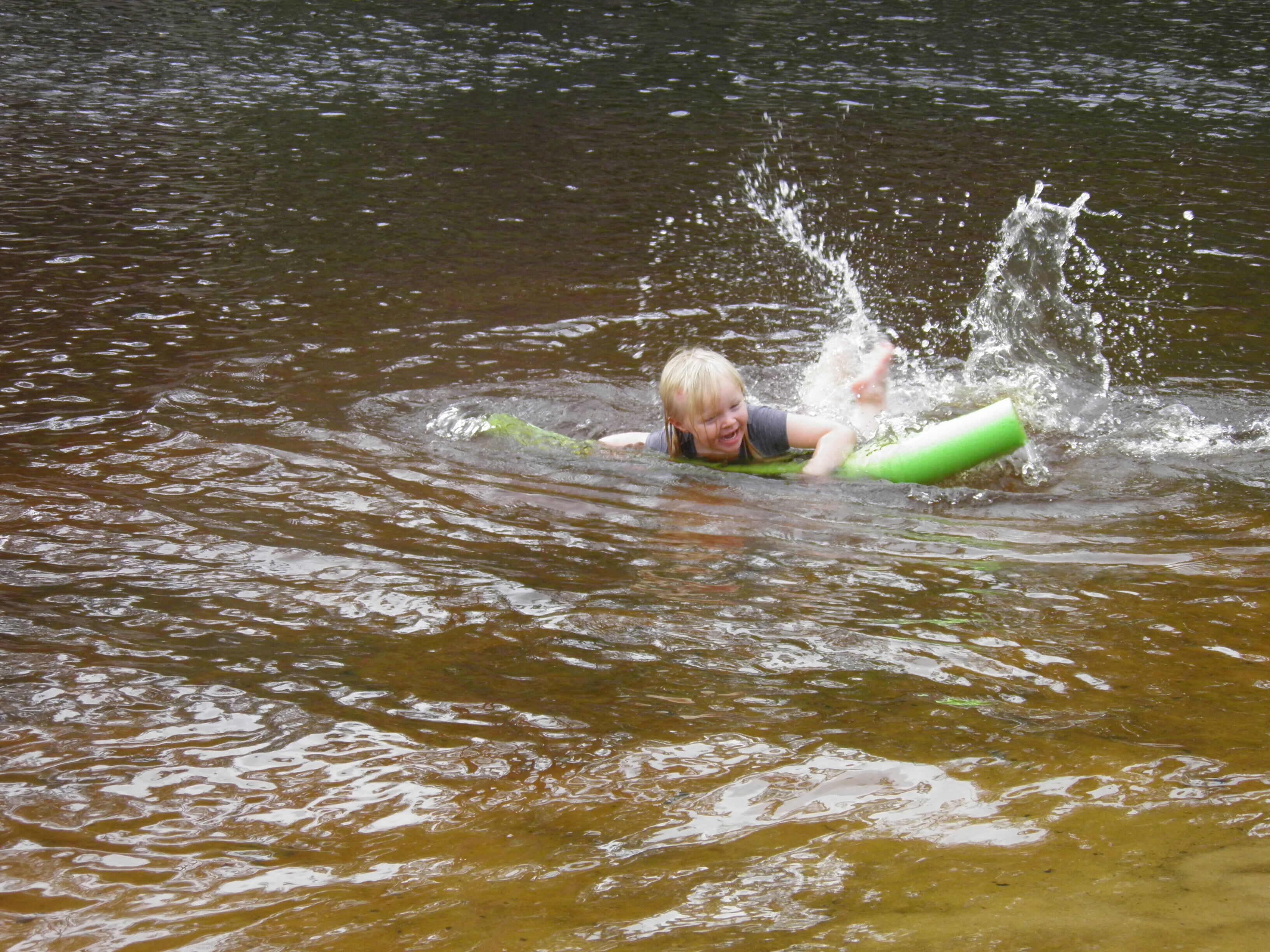 Hazel takes to the water