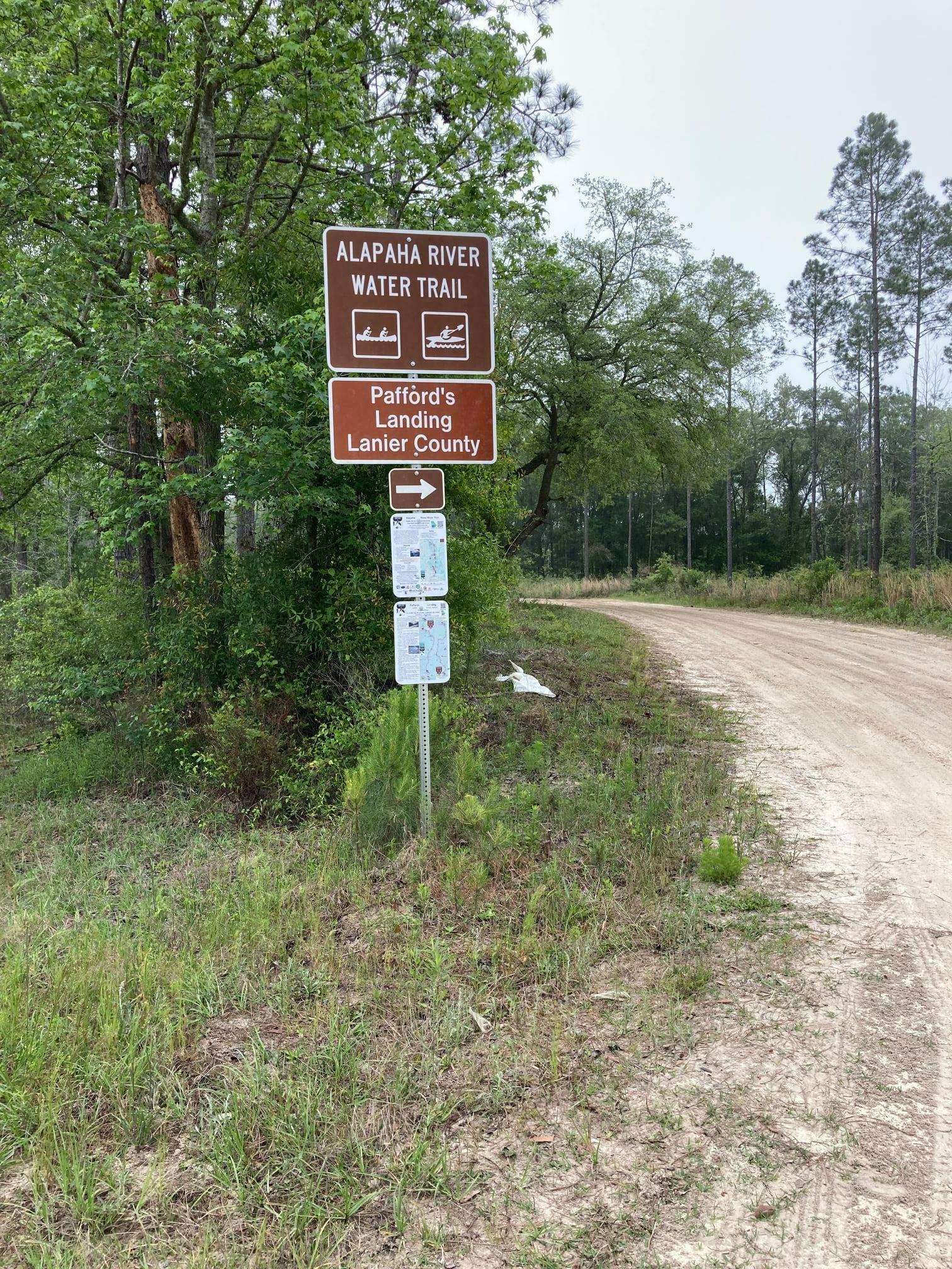 Pafford's Landing ARWT road signs