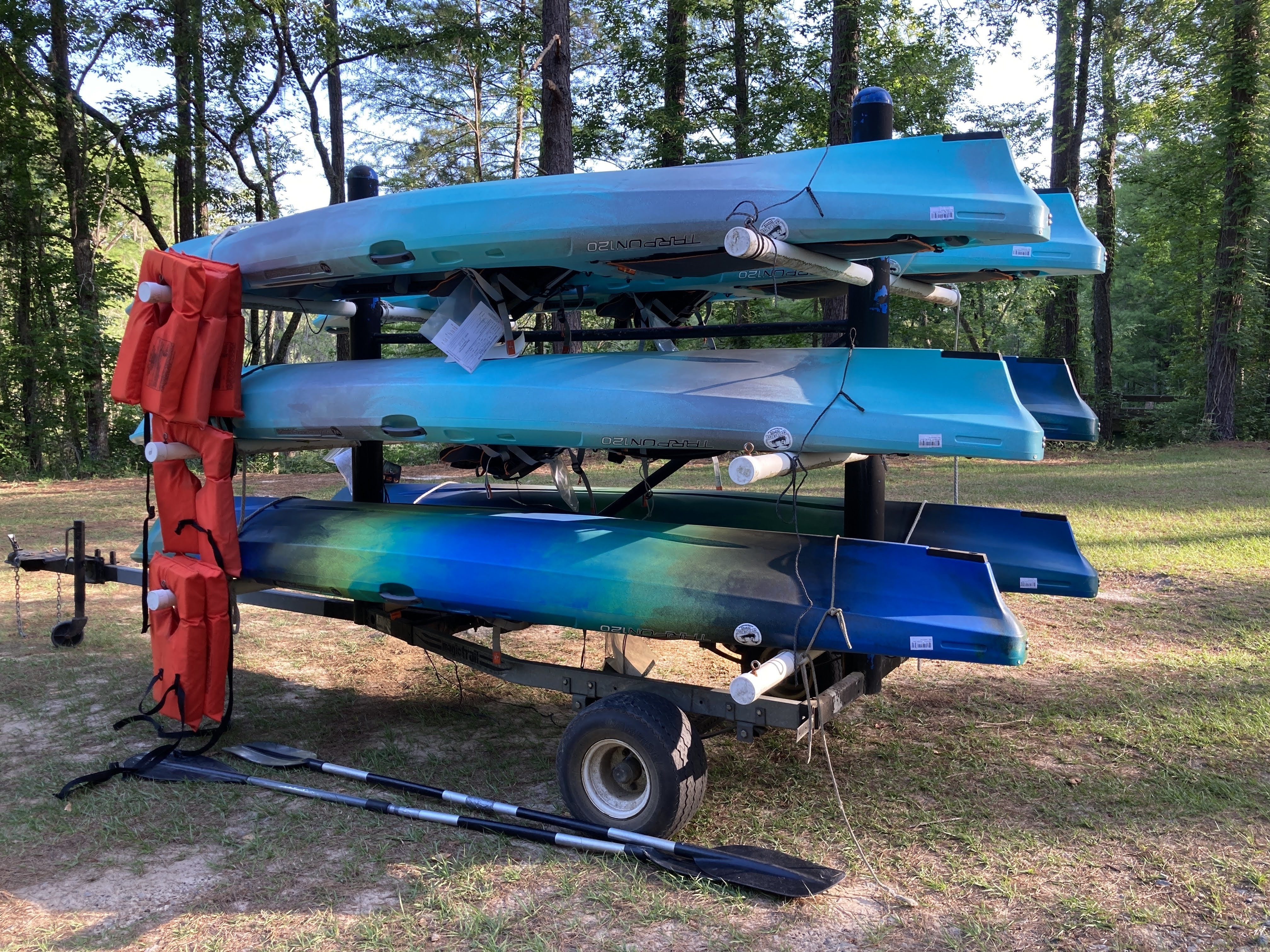 Boats by Reed Bingham State Park